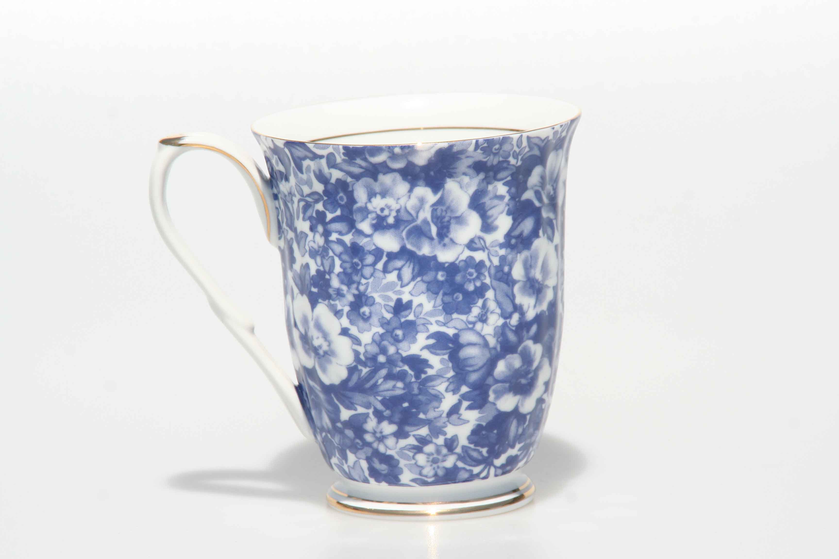 Blue Meadow Chintz Beaker